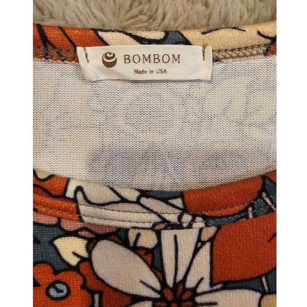 Bombom Retro Floral T Shirt, Boho, Festival, Groovy, 70's, Womens Sz M - Picture 5 of 8